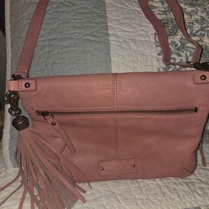 Lucky Brand Pink Crossbody Bag with Tassel